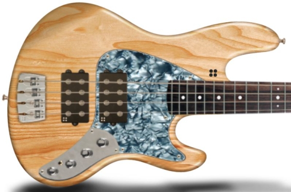 Sandberg California II TM2-4 Pickguard, Blackpearl